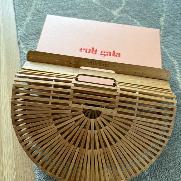 cult gaia Handbags - Cult Gaia Natural Bamboo Handbag